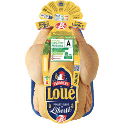 Poulet fermier jaune label rouge, entier
