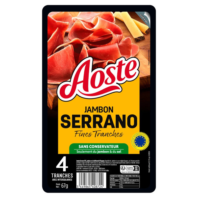 Jambon Cru Serrano, Les fines et fondantes