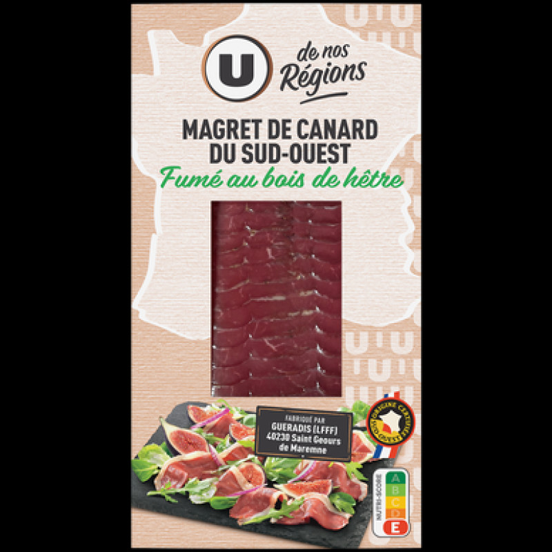 Magret de canard du Sud-Ouest fumé au bois de hêtre