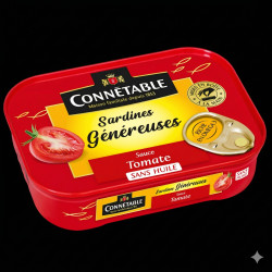 Sardines à la tomate sans huile