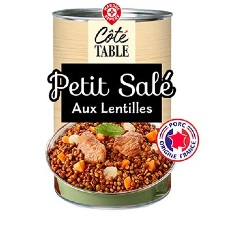 Petit salé aux lentilles