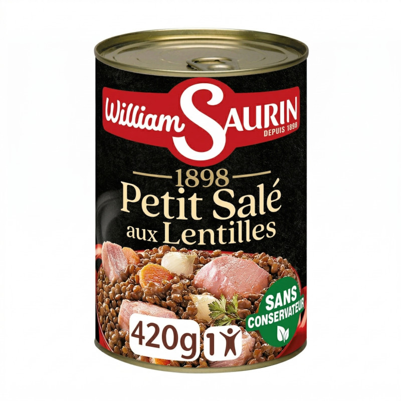 Petit salé aux lentilles