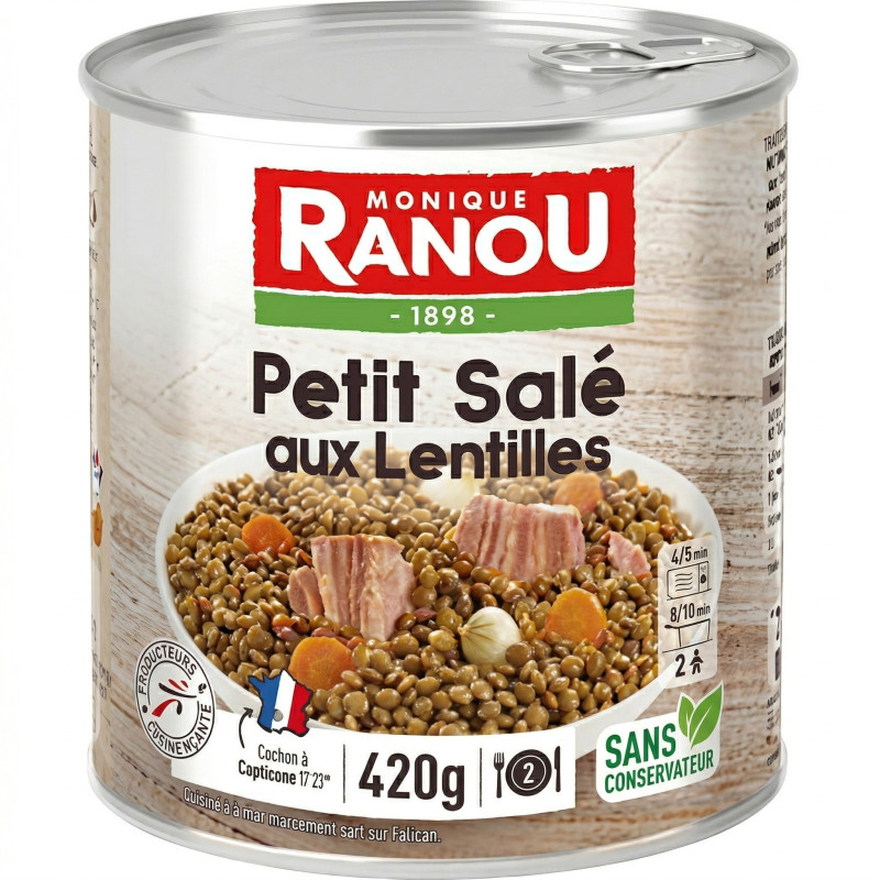 Petit salé aux lentilles