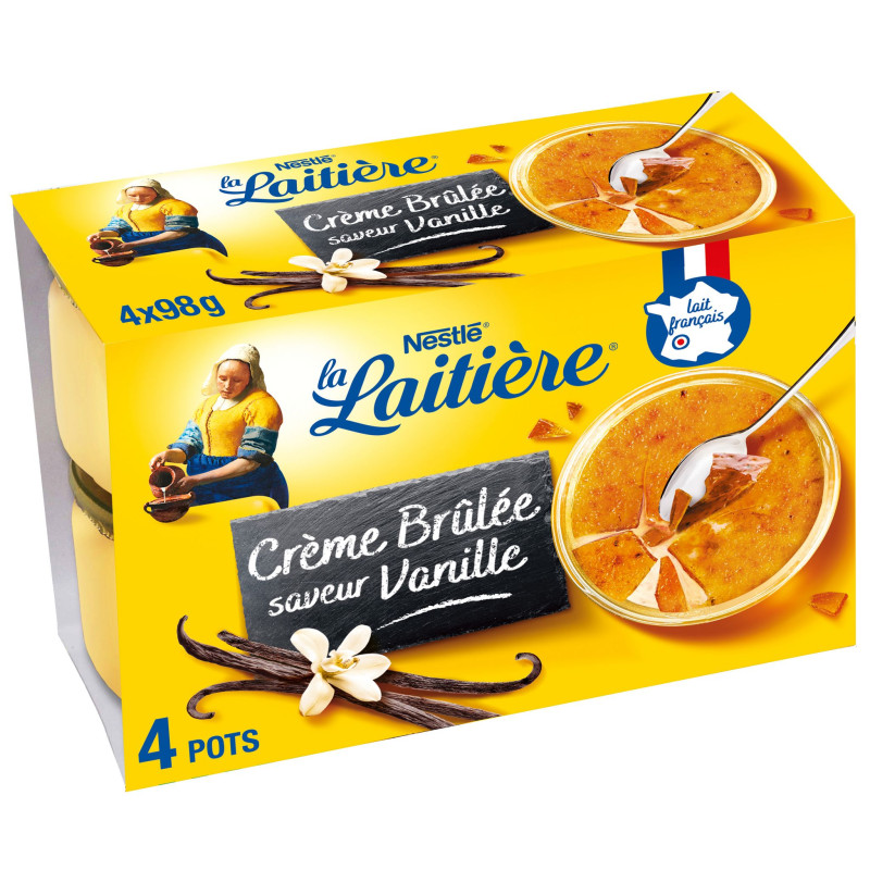 Crèmes brûlées saveur vanille
