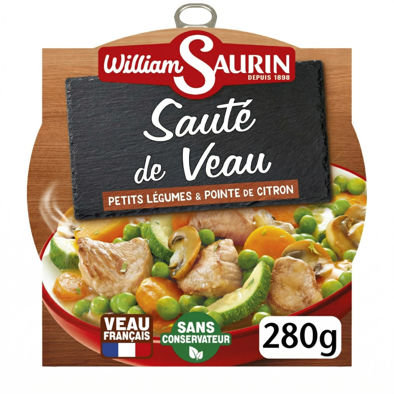Sauté de veau, petits légumes et pointe de citron