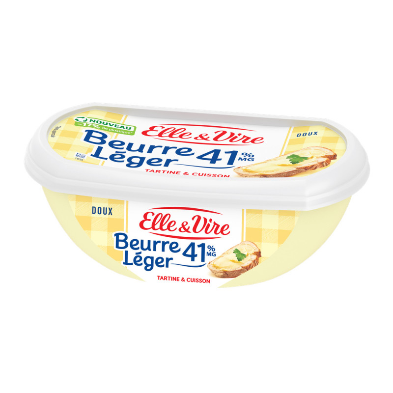 Beurre léger 41% MG, doux