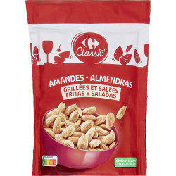 amandes grillées et salées