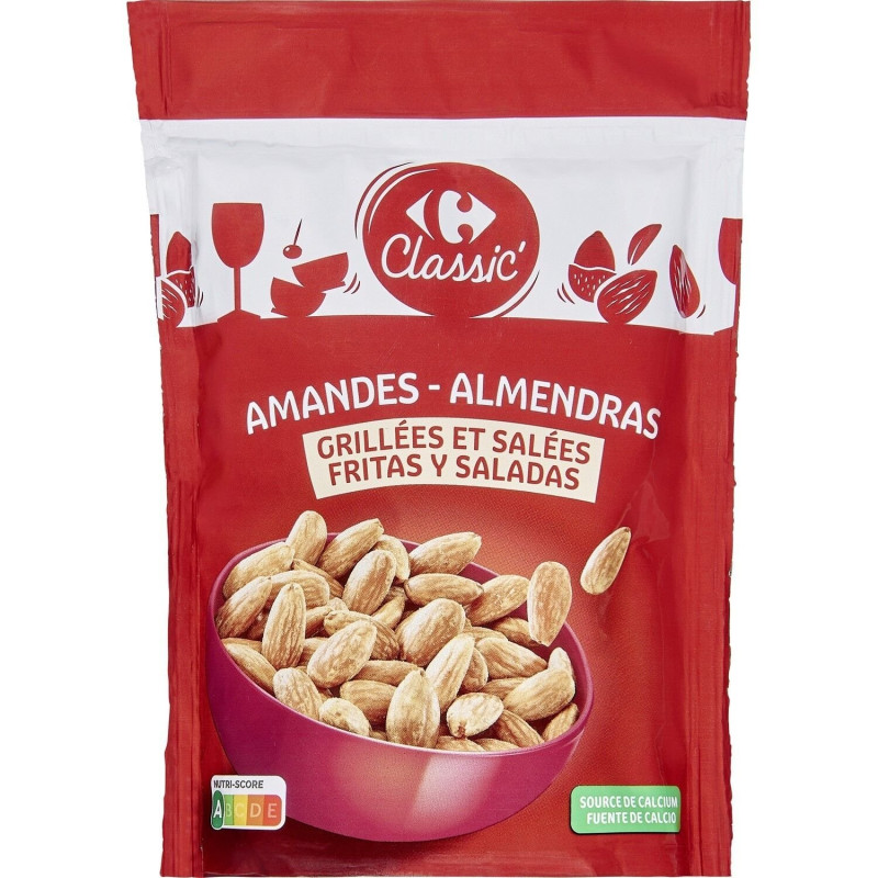 amandes grillées et salées