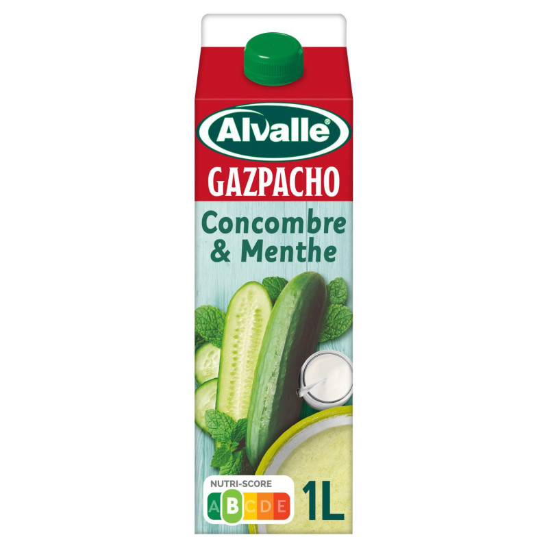 Gazpacho concombre menthe