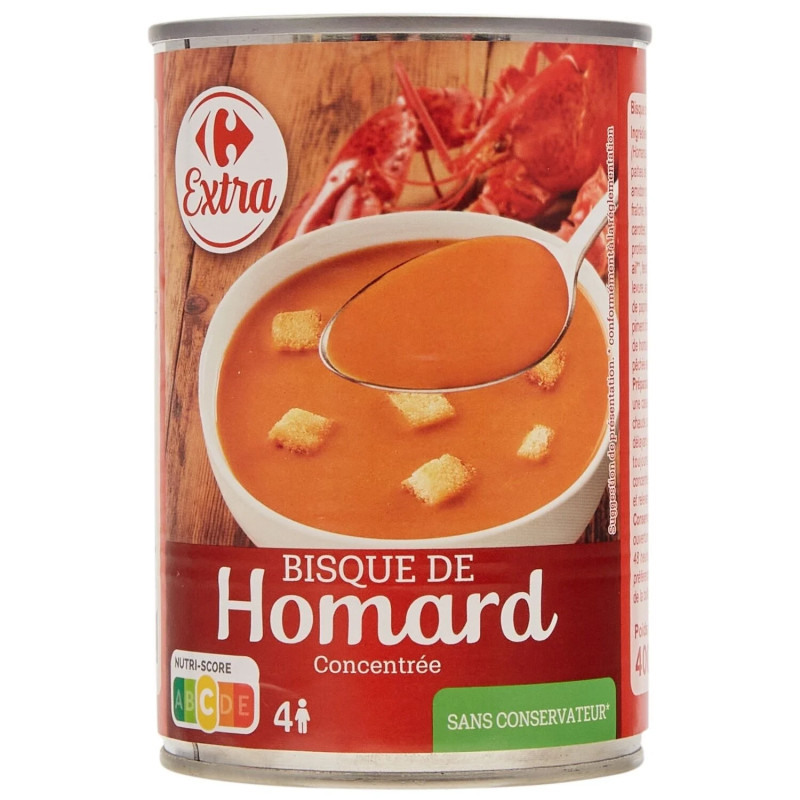bisque de homard, concentrée