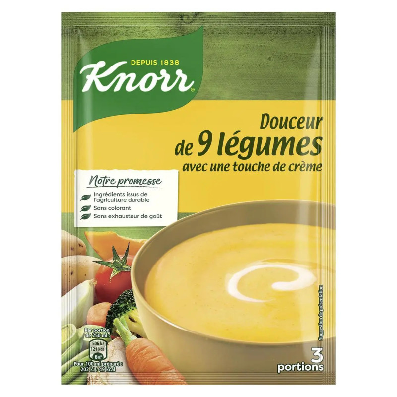 Soupe déshydratée douceur de 9 légumes