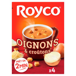 Soupe déshydratée oignons et croutons