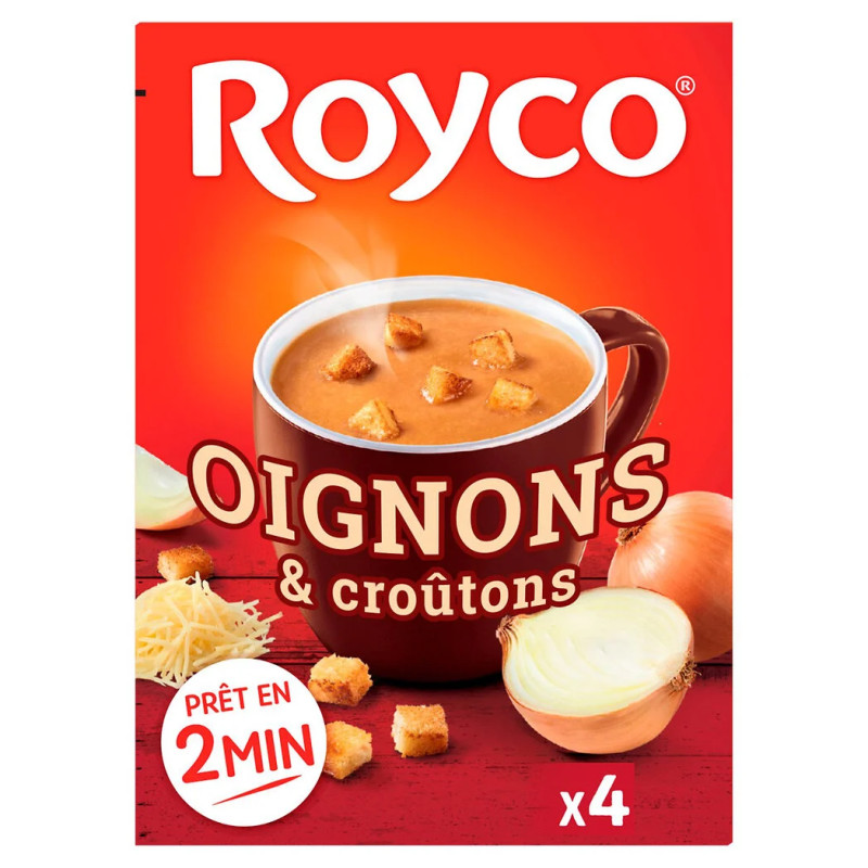 Soupe déshydratée oignons et croutons