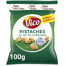 Pistaches grillées et salées au sel de guérande