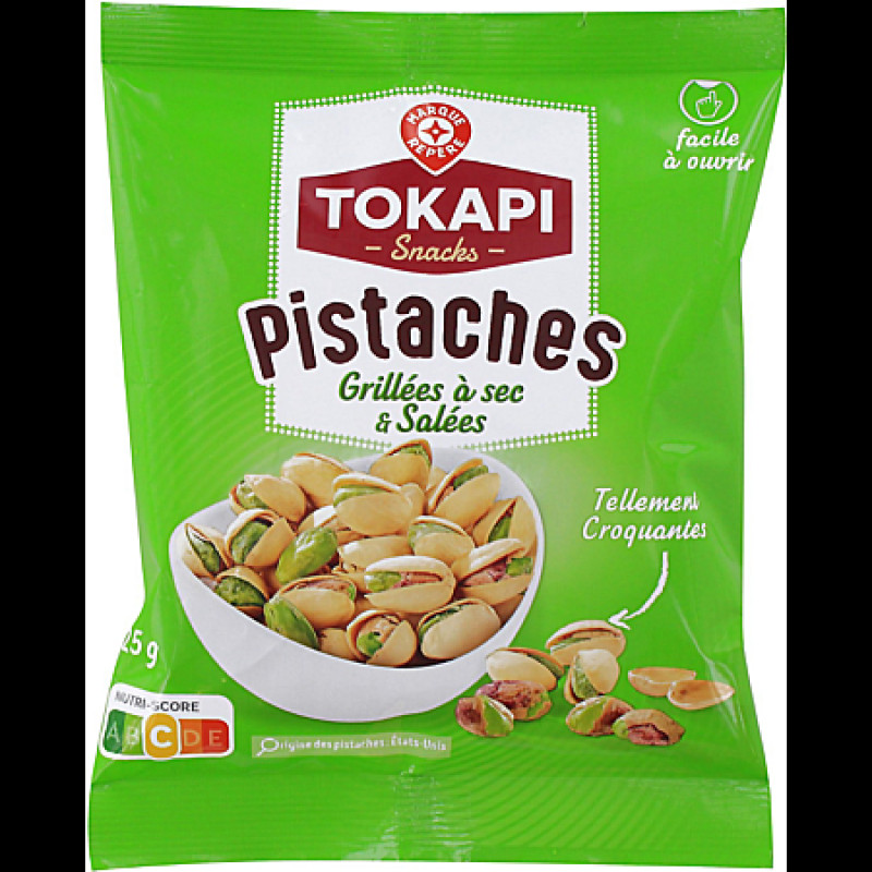 Pistaches grillées à sec salées