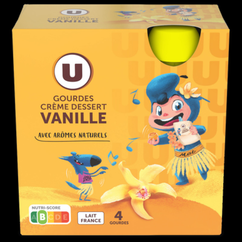 Gourdes crème dessert, vanille