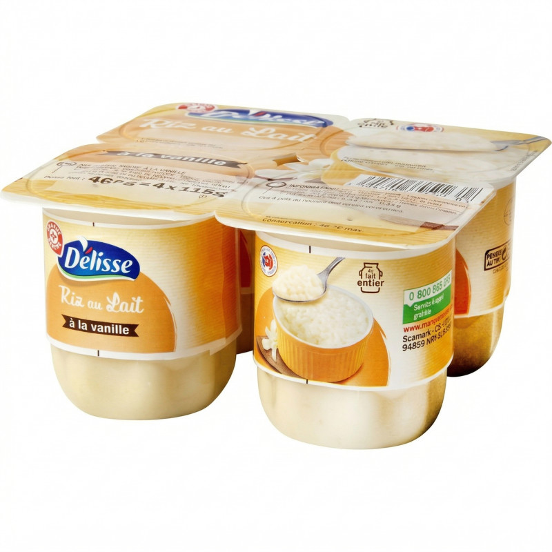 Riz au lait, vanille