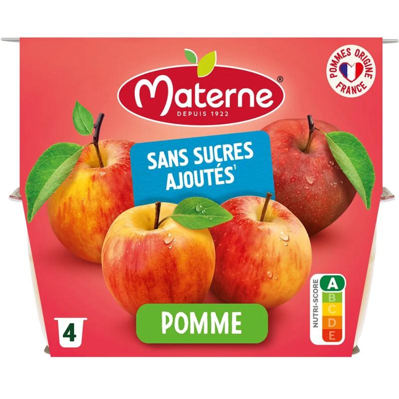 Purée de pommes sans sucres ajoutés