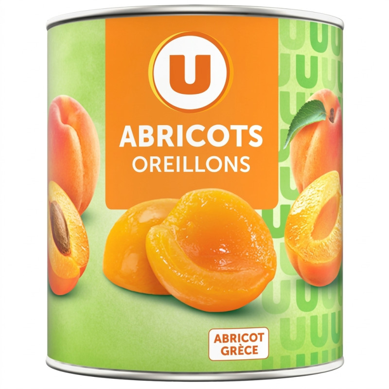 Abricots oreillons, au sirop