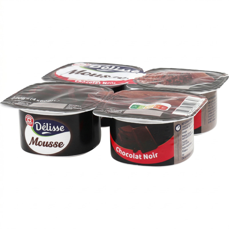 Mousses chocolat noir