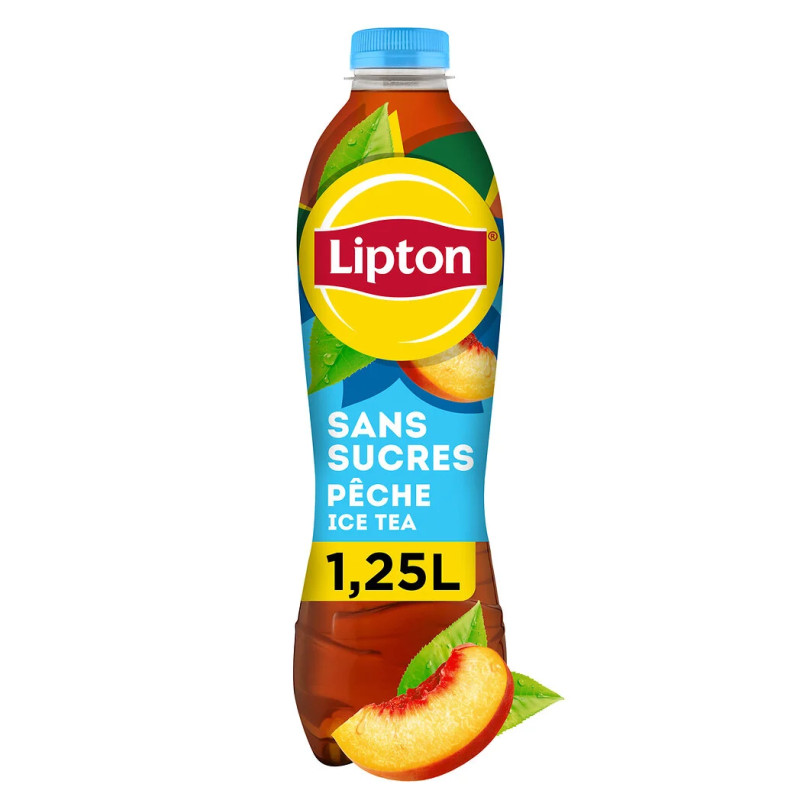 Thé glacé sans sucres saveur pêche