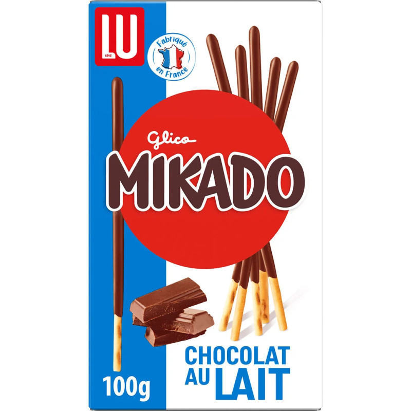 Mikado, chocolat au lait