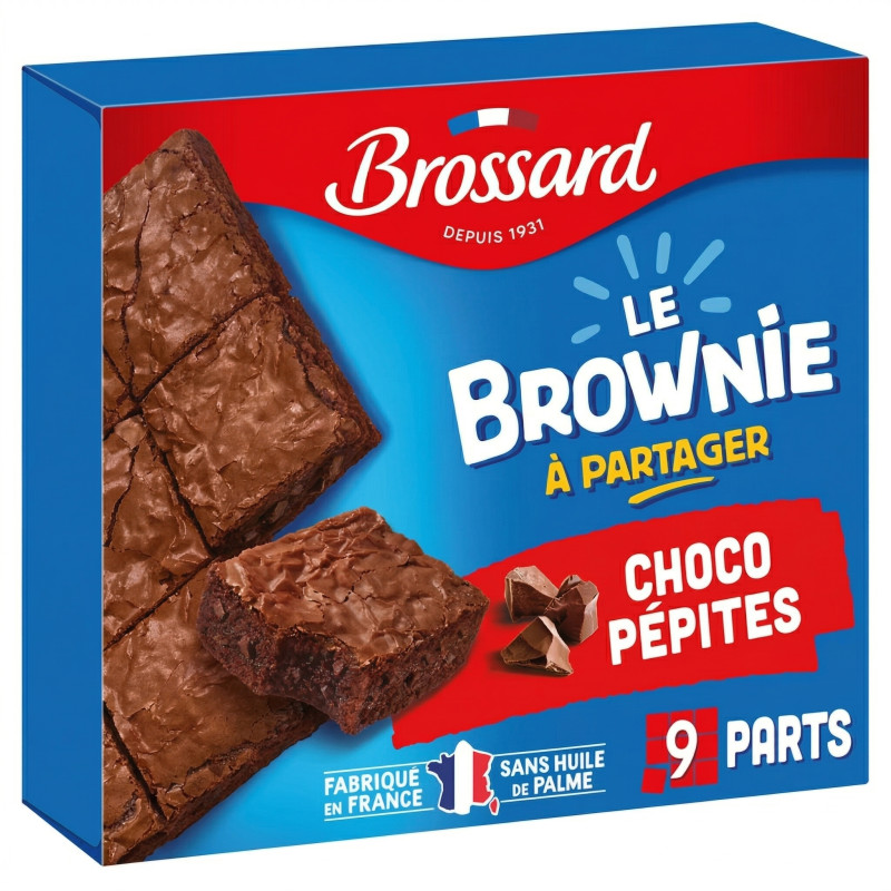 Brownie à partager, choco pépites