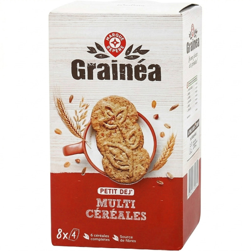 Biscuits petit dej' multicéréales
