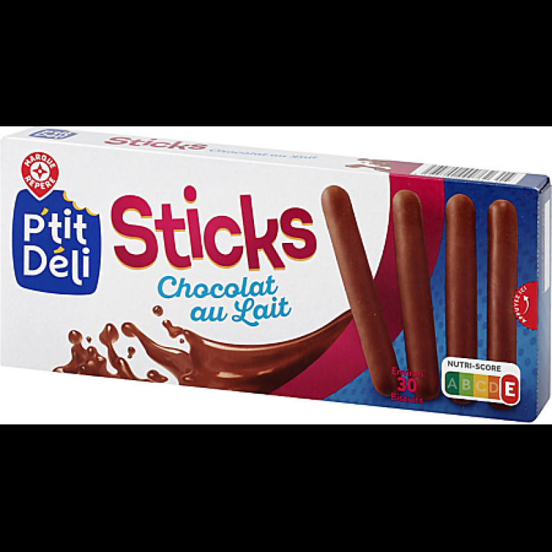 Sticks, chocolat au lait