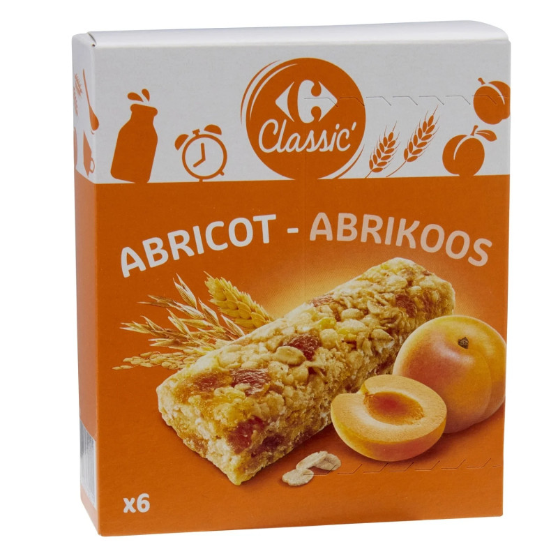 Barres céréales abricots
