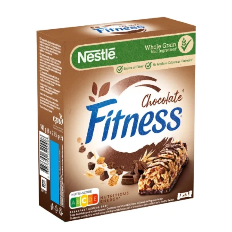 Fitness barres, chocolat noir