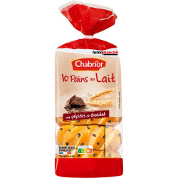 Pains au lait pépites chocolat