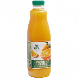 Jus d'orange 100% pur jus, avec pulpes