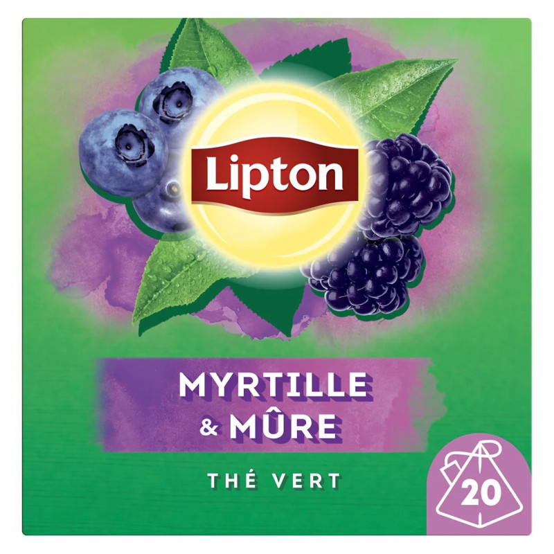 Thé vert myrtille et mûre