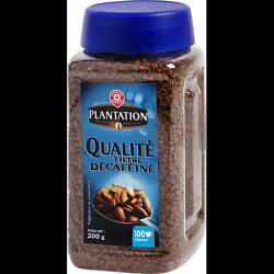 Café Soluble décaféiné, qualité filtre