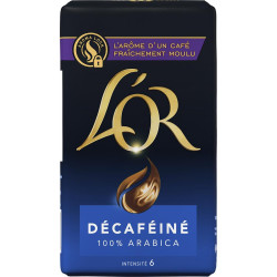 Café moulu, pur arabica, décaféiné