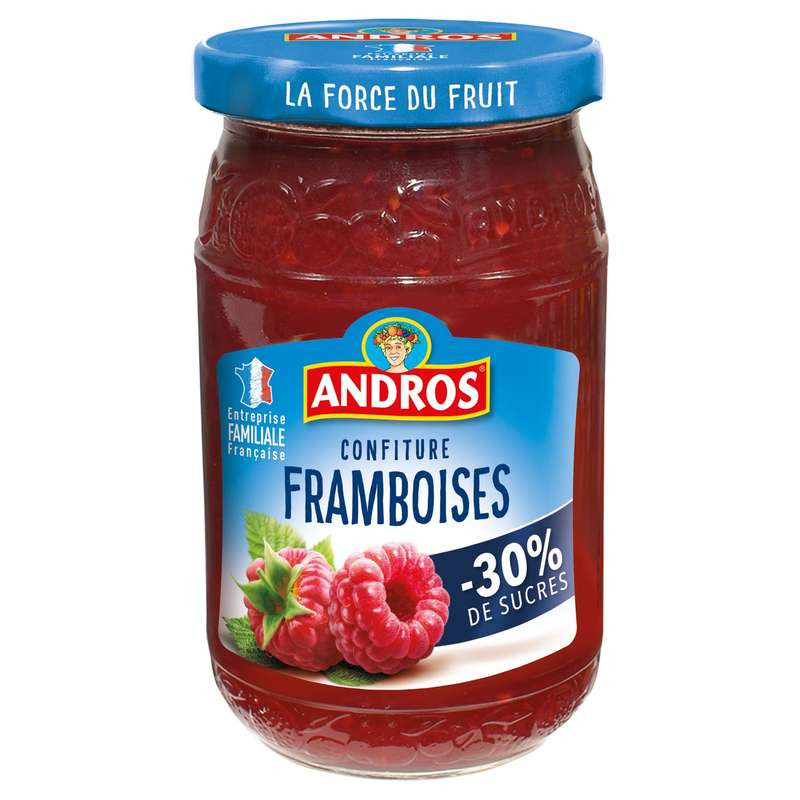 confiture framboise allégée en sucres