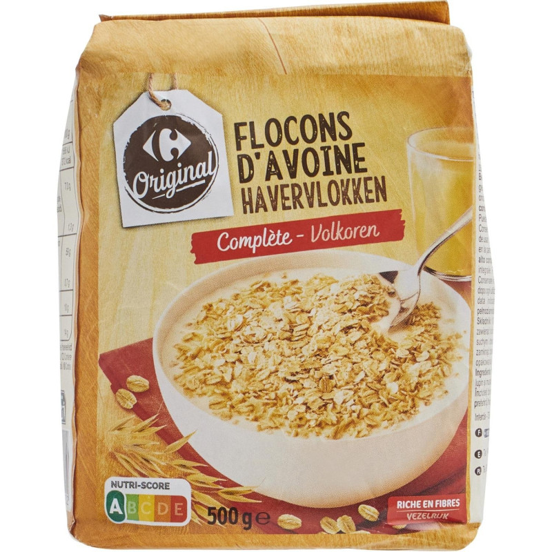 flocons d'avoine complets