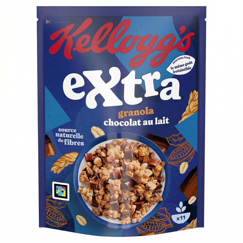 Extra granola, chocolat au lait