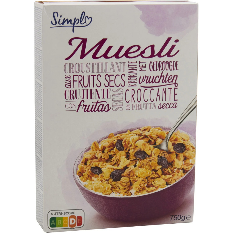 muesli croustillant aux fruits secs