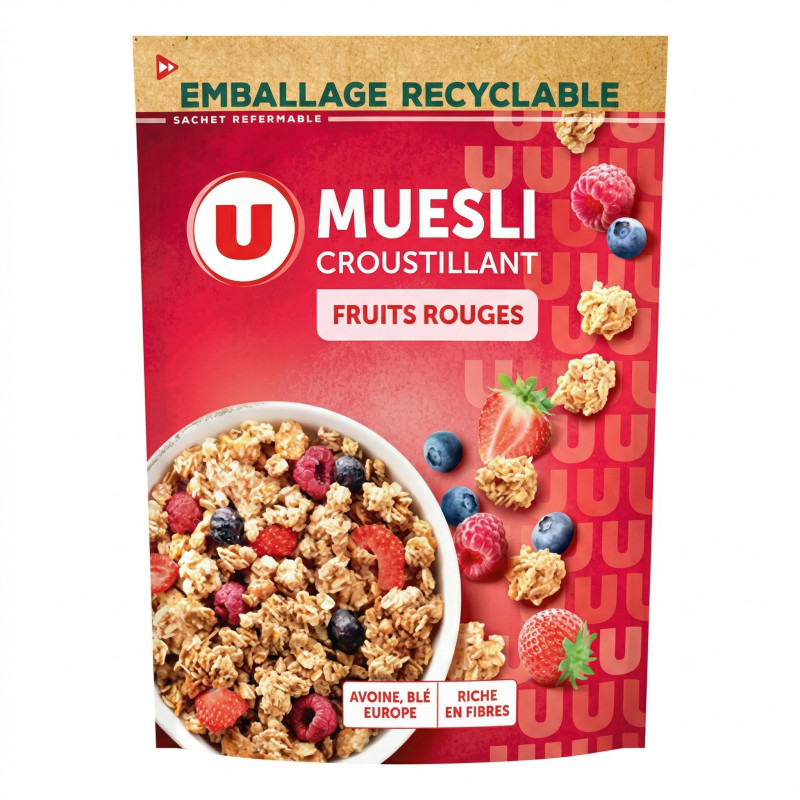 muesli croustillant aux fruits rouges