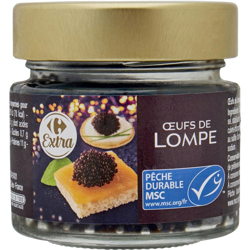 Œufs de lompes noirs