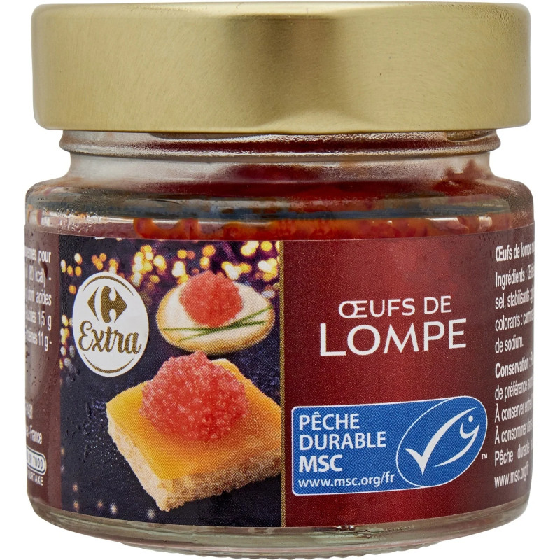 Œufs de lompes rouges