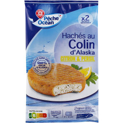 Hachés au colin, citron et persil