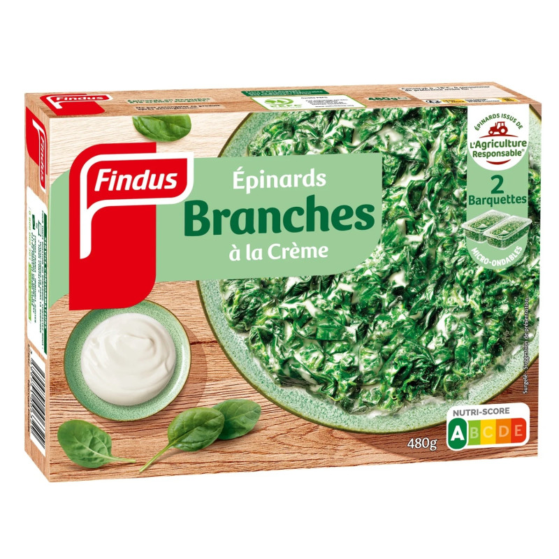 Epinards branches à la crème