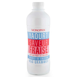 Yaourt à boire fraise