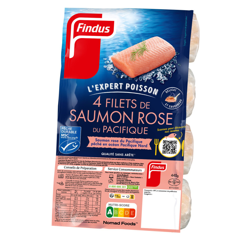 Filets de Saumon Rose du Pacifique