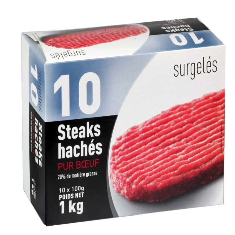 Steaks Hachés pur boeuf 20% MG