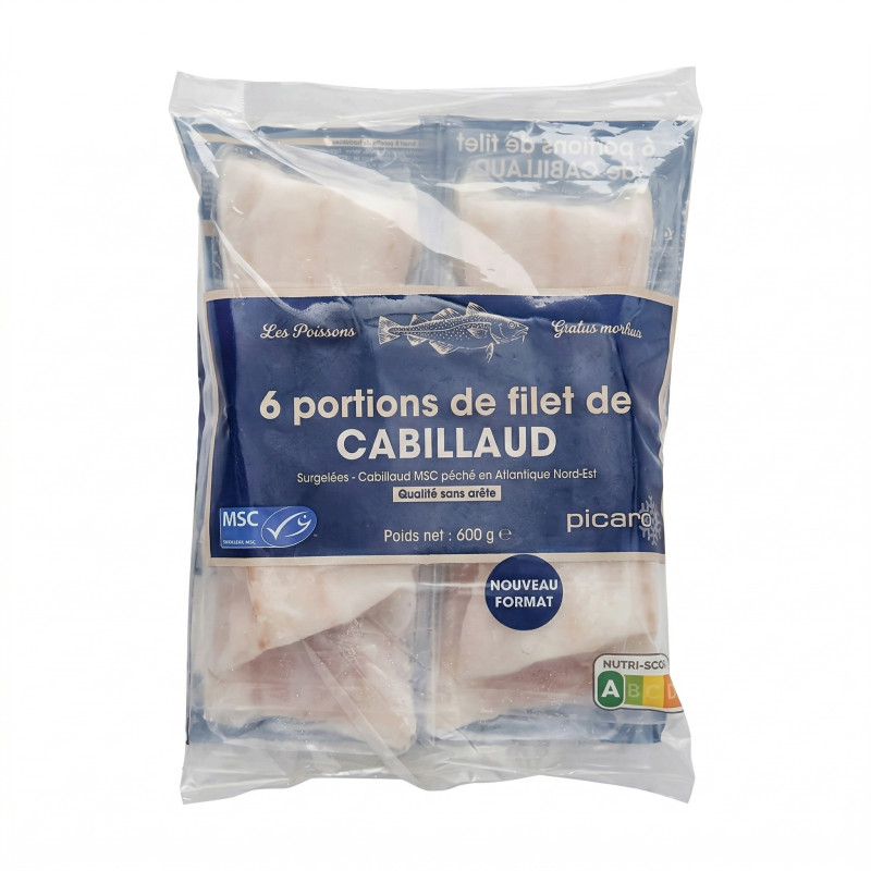 Filets de cabillaud, Norvège ou Islande