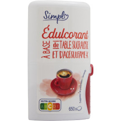 edulcorant de table, à base de sucralose et d'acésulfame-K
